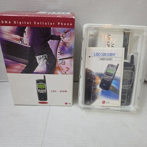 Vintage Flip Phone LGC-330W CDMA Dual Band Digital Cellular Phone Large LCD - Picture 8 of 8